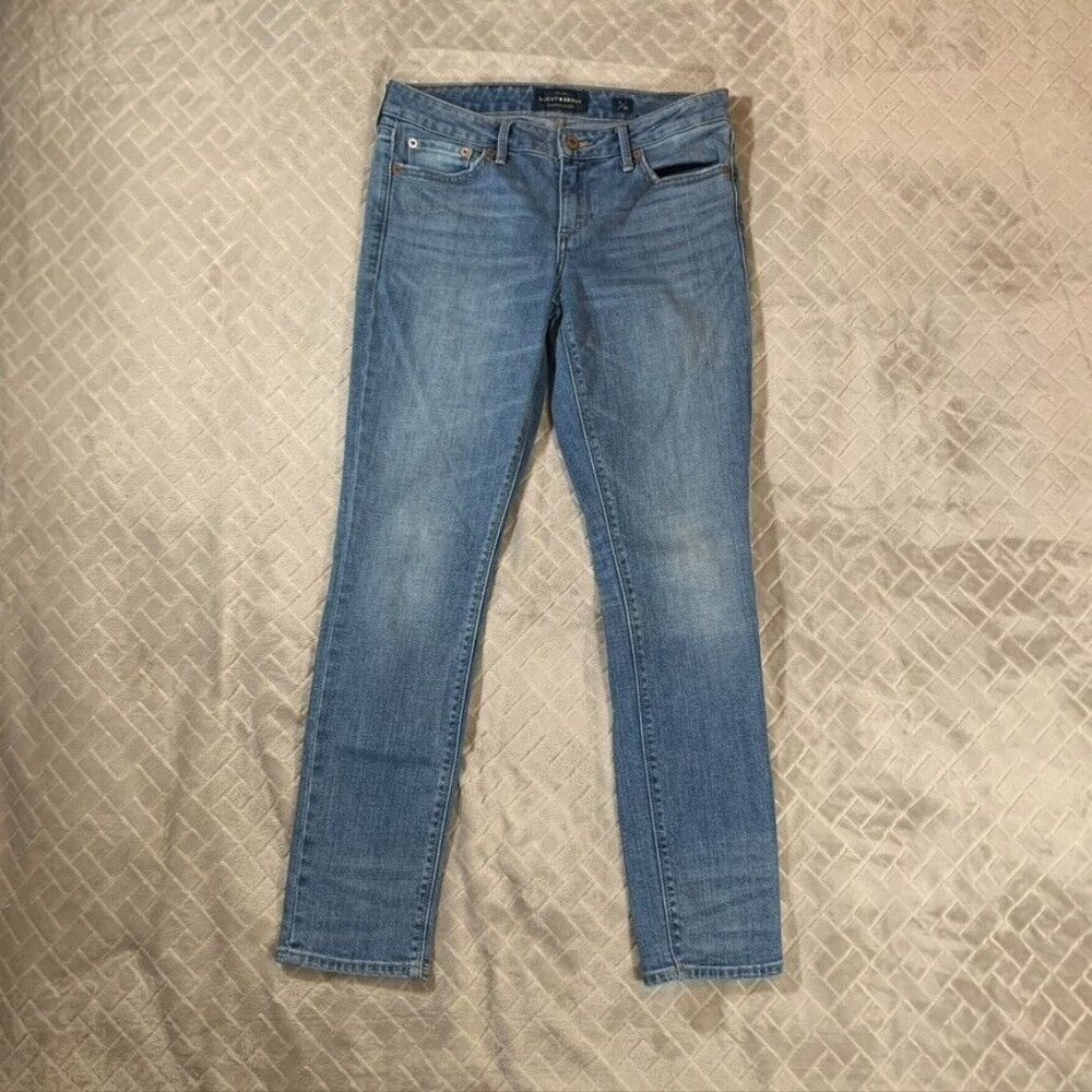 Lucky Brand Womens 6 Denim Jeans Blue Lolita Skinny Mid Rise Medium Wash Stretch